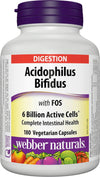 WEBBER ACIDOPHILUS +BIFIDUS [180 ea]