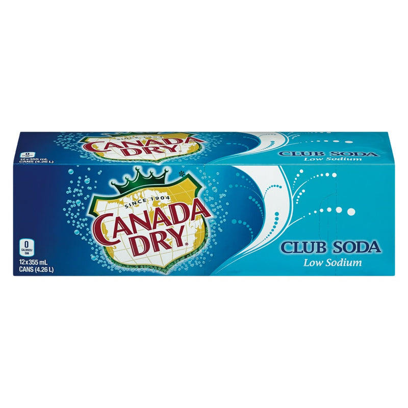 CANADA DRY CLUB SODA 12X355M [12 pkg]