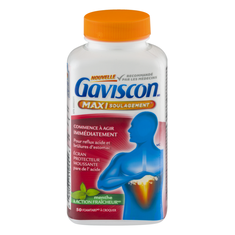 GAVISCON MAX RELIEF MINT 50s [50 ea]
