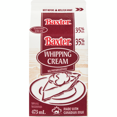 BAXTER WHIPPNG CRM 473ML CARTN