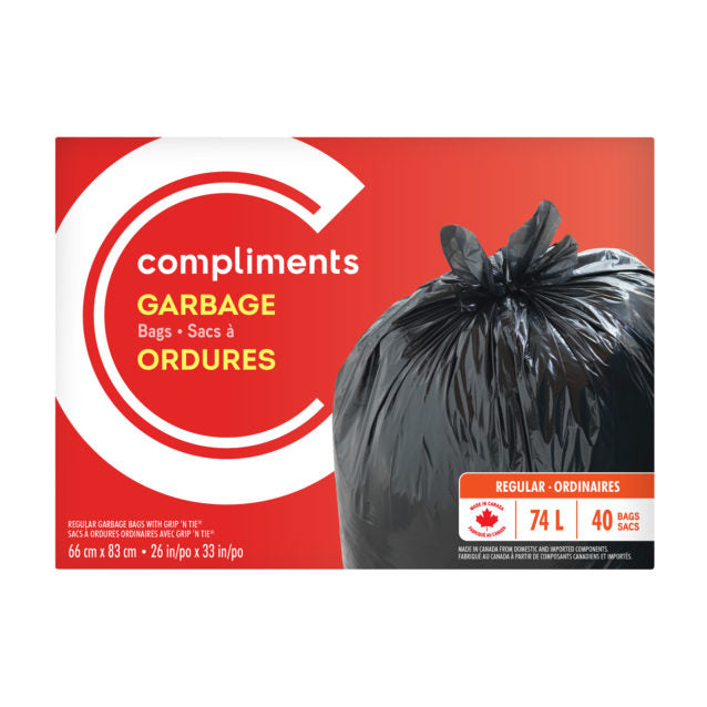 COMP GARBAGE REG BAGS 40S [40 pcs]