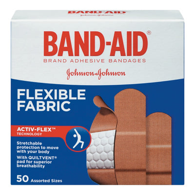 BANDAID FLEX FABRIC ASSRTD [50 ea]