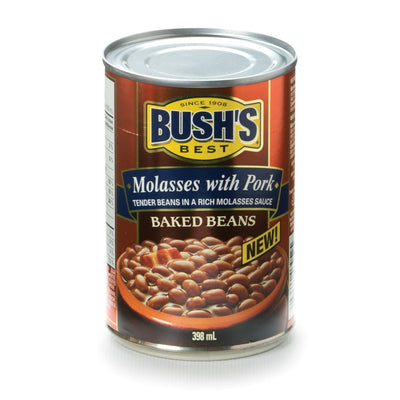 BUSH BAKED BEANS MOLASSES PORK [398 ml]