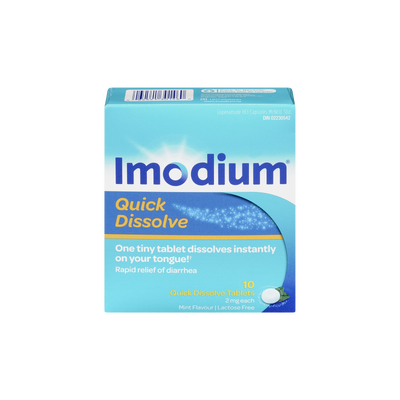 IMODIUM QUICK DISSOLVE 2MG [10 TAB]