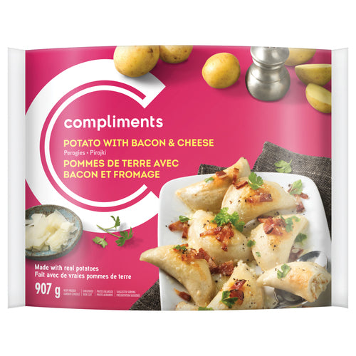 COMP BACON & CHEESE PEROGIES [907 g]