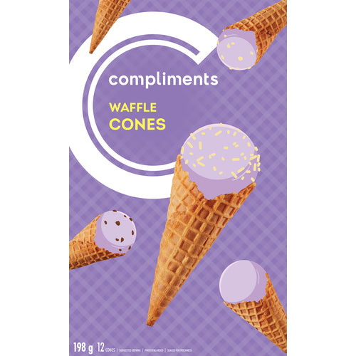 COMP WAFFLE CONES 12s [12 pcs]