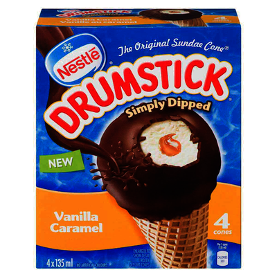 NESTLE DIPPED CARAMEL DRUMSTIC [4 ea]